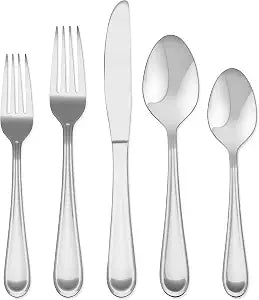 Hampton Forge Clark  20 Piece Flatware Set, Service for 4, One Size, Silver