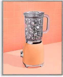 Retro Disco Blender Kitchen, 11 x 14 Inch Framed Gicle Print