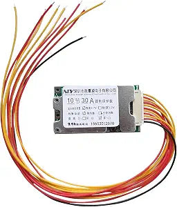Jadeshay 36V 10S Lithium Battery BMS, 30A PCB Protection Board with Balance Function for Li-ion Cells, Overcharge Protection for E-Bikes, Electric Skateboards