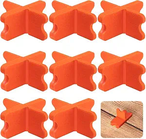 8 Pcs ABS Deck Spacer Tool, 4 Thicknesses Orange Deck Board Spacers