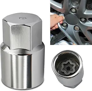 D-Wheel Locking Lug Nut Removal Tool, Professional Locking Lug Nuts Key