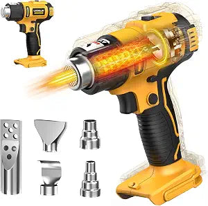 Cordless Heat Gun Compatible with Dewalt 20v Battery (Tool Only)