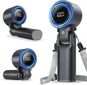 Foldable Portable Handheld Turbo Fan with Powerful Cooling