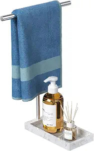 Volnamal Hand Towel Holder for Bathroom Countertop, Stainless Steel