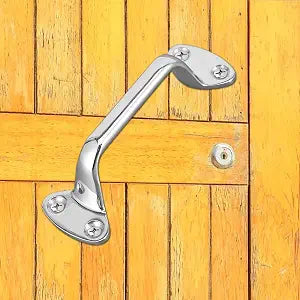 6" Grab Bar, Marine Grade 316 Stainless Steel Bath Shower Bars Heavy Duty Bathroom Hand Rail Safety Handle Pull for Elderly Seniors Assist, for Home Boat Yacht Rvs Garage Barn Gate Door Handles