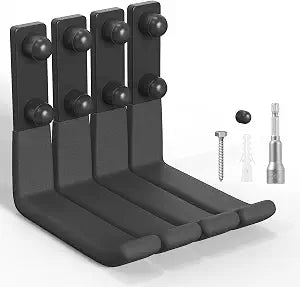 Heavy Duty Ladder Hooks for Garage Wall, 4 Inch (4 Pack)