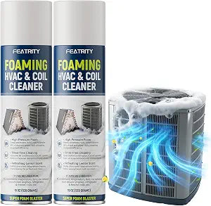 Foaming AC Coil Cleaner: 38oz for Evaporators & Condensers
