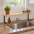 Over the Sink Shelf for Tall Faucet (8.5" CLEARANCE) :- Space-Saving Bathroom Over Faucet Kitchen Narrow Counter Over Sink Organizer, 30''W 6.25''D 9.25''H Metal Above Sink Shelf Top of Sink [WATERPROOF]