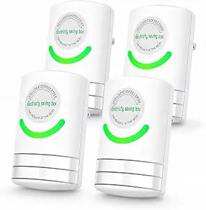 Stopwatt Energy Saving Device 4PCS Energy Saving Box,Power Saver Device for Home Appliances,Universal Plug-in Power Management Device,90V-250V US Plug Wall Adapter for Home and Office Use