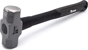 Titan 63000 3lb Sledge Hammer, Forged Steel Head, Overstrike Protection