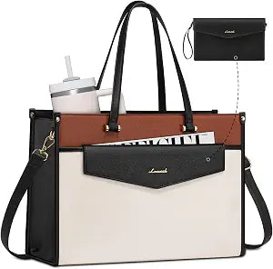 LOVEVOOK Laptop Tote Bag Women 2-in-1 Work Purse Computer Briefcase Handbag