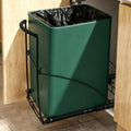 Pull Out Trash Can Under Cabinet Trash Can Organizer with Soft Close Rail Adjustable Cabinet Trash Can Pull Out Kit Under Sink Slide Out Shelf(Bin Not Included), Fits 7-13 Gallo