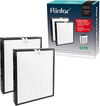 Vital 100S Replacement Filter, Compatible with LEVOIT Vital 100S Air Purifier, H13 Grade Filtration + Activated Carbon filter, Part # Vital 100S-RF, Original Filter, 2-Pack