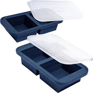 Souper Cubes 2 Cup Silicone Molds for Food, Blueberry, 2-Pack