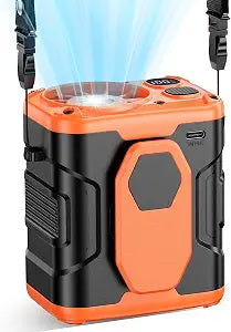 coldSky Upgraded Waist Fan 5 Speeds Clip On Fan, 24 Hrs Cooling for Outdoor