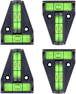 4Pcs T Type RV Levels, Cross Check Leveler Bubble for RV Camper Accessories