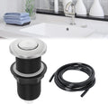 Garbage Disposal Air Switch Button with Hose, 304 Stainless Steel Top Cap