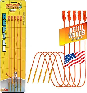 FlexiSnake Drain Weasel Refill for Sink Snake Hair Clog Remover, 5 Pack