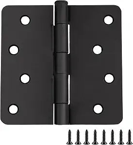 Design House Interior Door Hinge, 4", Matte Black
