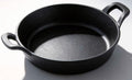 Cast Iron Mini Skillet, Round Kadhai Pan, 6.3 Inch Diameter