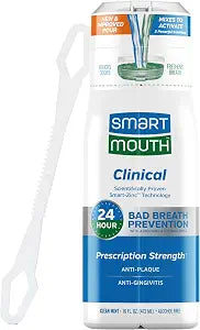 SmartMouth Clinical Zinc Activated Mouthwash with Tongue Cleaner, 16 fl oz