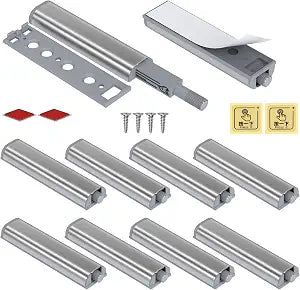 Magnetic Push Latches for Cabinets Jiayi 10 Pack Push to Open Cabinet Hardware Push Touch Latch Kitchen Door Push Release Latch for Drawer Closure Push Catch