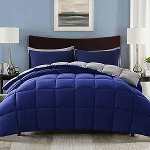 Decroom Lightweight 3 Pieces Comforter Set Full Quilted Duvet Insert