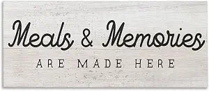 Rustic Kitchen Meals, 10 x 24 Inch Canvas Wall Art