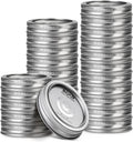 48Pcs Rust-Proof Regular Mouth Mason Jar Lids and Rings, Canning Lids with Bands Regular Mouth for Ball or Kerr, Small Mouth Mason Jars Lid