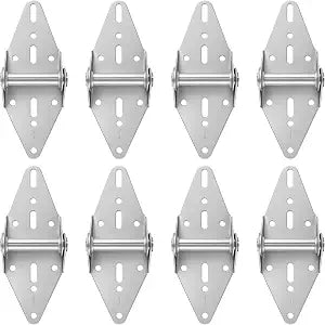 8 Pack #1 Garage Door Hinges, 14 Gauge Galvanized Replacement Hardware