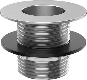 Leyso Stainless Steel Bar Sink Drain 1 Nominal Pipe Size 1" NPS Thread for 1-3/8" Sink Opening (1-1/2" Length Stainless Steel)