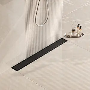 Liner Shower Floor Drain 24", with 2-in-1 Tile Insert, SUS304