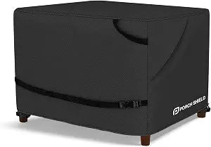 Porch Shield Waterproof Patio Ottoman Cover 28L x 24W x 18H inch, Black