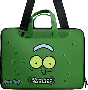 Rick and Morty Laptop Bag, 14 Inch Water-Resistant Computer Case with Strap