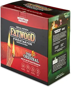 Better Wood Products Natural Pine Fatwood Fire Starter Sticks, 5 lb Pack