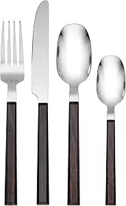 Hampton Forge 894318 Henley Brown 16 Piece Flatware Set