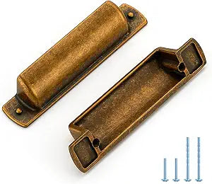 JOY DECOR Antique Brass Cabinet Pulls Cabinet Handles, 3 Inch, 10 Pack