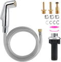 Universal Fit Kitchen Faucet Sprayer Attachment/Hose/Holder, Silver Chrome