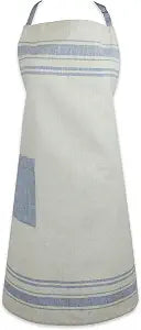 DII French Stripe, Kitchen Collection, Chef Apron, Nautical Blue