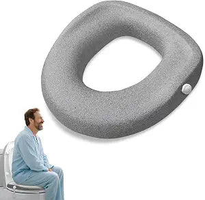 Toilet Seat Risers, No Installation,Adds 2" Raised Toilet Seat Cushion, fit Elongated Toilets and Other Modern Toilets,Suitable for Recovering from Surgery, Elder,Easy to Clean and Portable