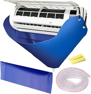 Ac Cleaning Bag with Wall Protection Cloth, Professional Mini Split Cleaning Bag, Split Ac Unit Cleaning Bag, Ac Cleaning Kit, Air Conditioner Cleaning Cover Bag
