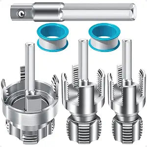 3-Piece PVC Pipe Threading Tool, 1/2, 3/4 and 1 Inch