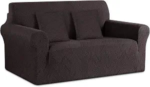 Ruaozz Stretch Loveseat Sofa Cover, Soft Jacquard Furniture Protector