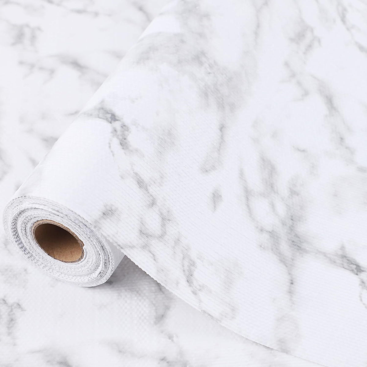Shelf Liners for Cabinets 15 Inch Wide X 20 Ft Non Slip Waterproof Drawer Cupboard Liner Strong Grip Non Adhesivepantry Shelf Closet Liner for Kitchen Bathroom Refrigerator Dresser Drawer Mat Marble