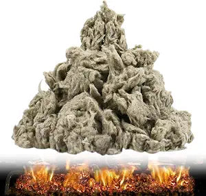 Gas Fireplace Glowing Embers,6 Oz Rock Wool Embers for Indoor Gas Fireplace