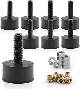 NEWBYTEK 5/16"-18 Non-Slip Furniture Levelers, 8-Pack Leveling Feet