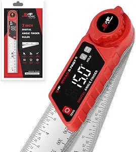 S&F STEAD & FAST Digital Angle Finder with Miter Button, 7 Inch / 200 mm
