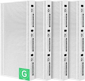 4-Pack HRF-G Replacement Filter Compatible with Honey-Well HPA030/HPA080/HPA180/HPA020/HPA075/HPA175 Series Air Purifiers Filter G, Part Number HRF-G1/HRF-G2