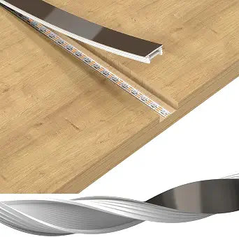 BTF-LIGHTING Gray-Brown Silicone LED Diffuser 16.4Ft for 18mm Width LED