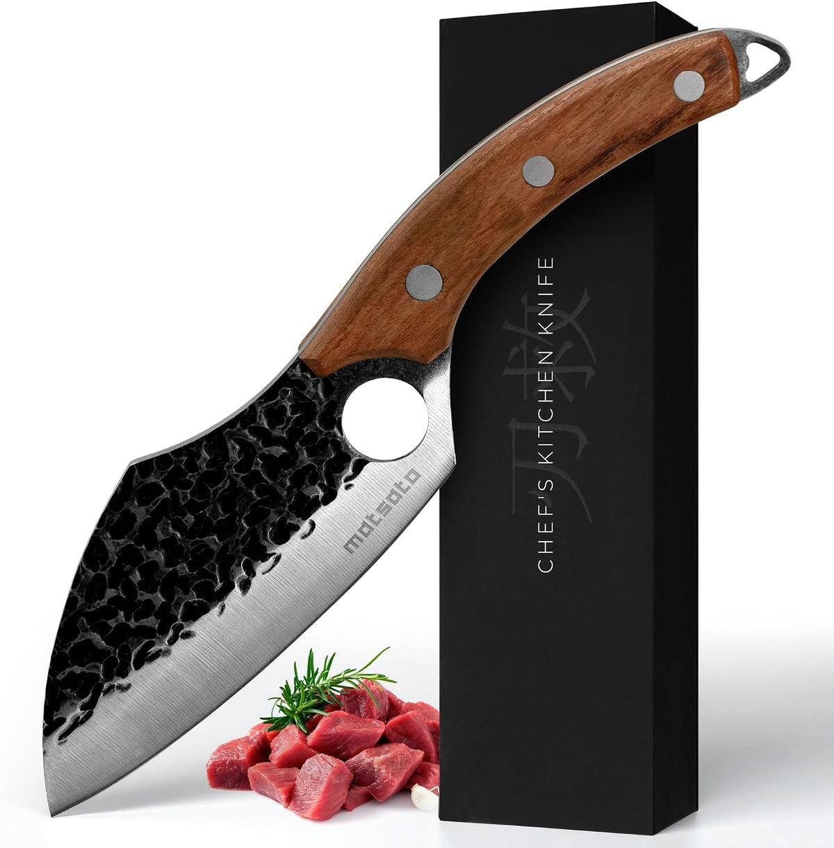Matsato Japanese Steel Chef Knife - Kitchen Knife for Meat & Vegetables